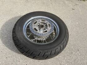 550aa4035 Kawasaki Vulcan 900 Rear Wheel With Good Tire