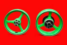92160-0250 Kawasaki Used Ninja Zx-10r Front And Rear Enkei Rims Green 17m/c X Mt3.50 Mt6