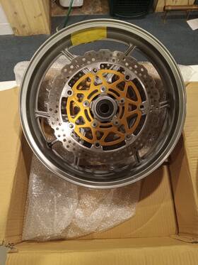 93236251 Kawasaki Zx6r Front Wheel Ninja Plus Rotors Used Once 3.5x17