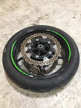 Cxmt3.50 Kawasaki J17m/cxmt3.50 2022 17-23 Ninja 650 Ex650 Front Wheel Rim Tire Rotors Oem #1
