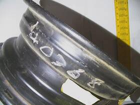 40368 Kelsey Products Used Black Steel 13x5 Rim - Sold Separately