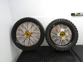 Kke 5461000104490 02-12 Suzuki Rm 85l Big Wheel Front Rear Set Nice 16/19