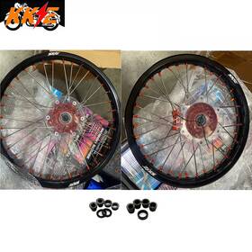 E06ca6160-348 Kke 21/18 Cast Wheel Set For 2003-2022 Ktm Exc Xc Xcw 125cc-530cc Orange Nipple