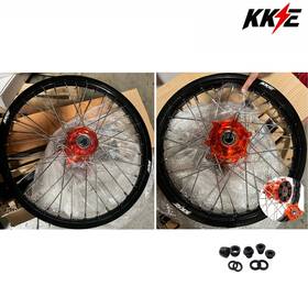 E06cu6100-302-00y-v6 Kke 21/18 Cush Drive Dirt Bike Wheels For 2000-2002 Ktm Mxc Exc 125-520 Cnc Hubs