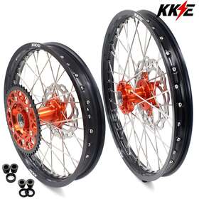 E06n6100-y23-d-v6 Kke 21/18 Cnc Dirt Bike Wheels For 2023-2024 Ktm Exc Xcw Xc 125-500cc Rims Discs
