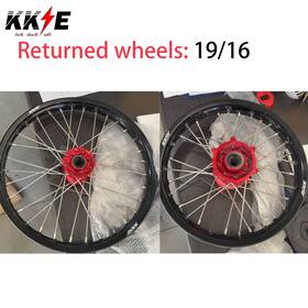 L76k3100-no137 Kke 19/16 Kids Big Spoked Wheels Rims For Ktm Sx85 Gas Mc85 2021-2024 Red