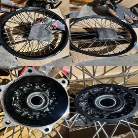 N04ca1100-237 Kke 21/19ftft Wheels Fit Yamaha Yz125 Yz250 1999-2023 Yz250f Yz450f Cast Black Hub