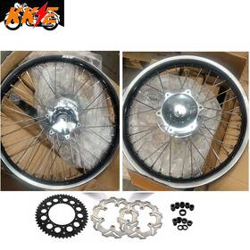 N04ca1100-340-f250 Kke 21/19 Wheels Fit Yamaha Yz125 250 1999-16 Yz250f 450f 03-2015 Black Cast Hub