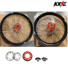 Kke N06n6100-no158-d-v6 For Ktm Sxf Xcw Xc-f 125-530cc 2003-2026 -kke 21/19 Cnc Dirt Bike Wheels Discs