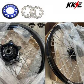 N12o1100-no74-c22rd220si Kke For Suzuki 1996-200 Rm125 Rm250 21/19 Dirt Bike Wheels Set Cnc Black Hubs