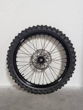Kke21blk Kke Racing 21 Inch E-moto Front Wheel With Dunlop Tire And 220mm Rotor E-ride Pro Surron Lbx