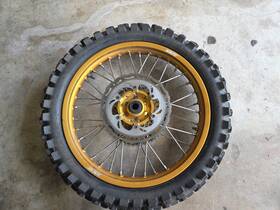 Rn12n2100 Kke 19 Inch 2.15 Rear Wheel Rim Fit For Suzuki Rm125 2001-2007 Rm250 2001-2008 Gold