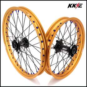Ub-e1241 Kke 21-18 Spoked Wheels For Sur-ron Ultra Bee-x Ebike Enduro Gold Rims Offroad