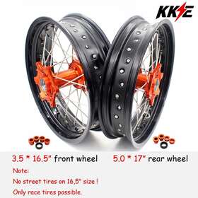 W06n6100-242-v6 Kke 3.5 16.5/5.0 17 Wheels For 03-2022 Ktm Sx Exc Xcw 125-530cc Supermoto Racing