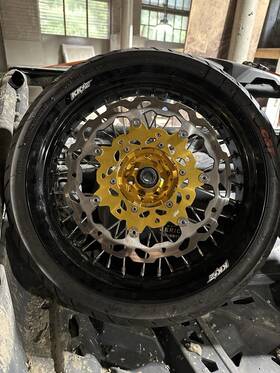 X06n6161-hl Kke 17ftft Cnc Super-moto Wheels Fit Ktm Exc Xc Sxf 250 300 450 500 2003-2024 Moto