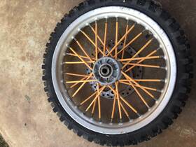 02020405060708 Ktm 2002-2006 65 Sx Used Front Rim Tire Rotor