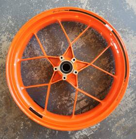 2wc3017045824 Ktm 1290 Superduke R Front Wheel 2018 Motorcycle Oem Orange 2015-2019
