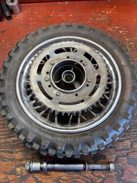 45110001244 Ktm 2003-2006 50 Mini Junior Senior Rear Wheel With Axle