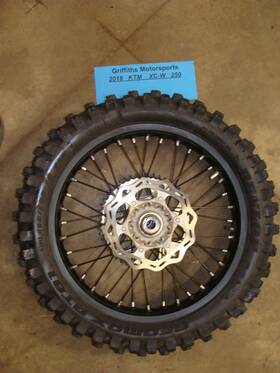 Ktm 5041000104430 2018 Xc-w 250 300 Oem 18 Inch Giant Rear Wheel Rim Tire Brake Rotor Sprocket Hub