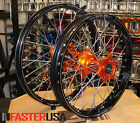 0914 Ktm350sxf Fasterusa Ktm Motocross Wheels 09-14 Set Excel A60 Rims Faster Usa Hubs New