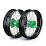 Kxfws350425-gre-sky-0704 Skywave Supermoto Front Rear Wheel Rim Hub For Kx