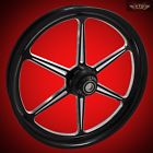 Malice-bc-23-fr Ftd Customs Harley Davidson Black Contrast Front Wheel Malice