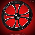 Maltese-bc-23-fr Ftd Customs Harley Davidson Black Contrast Front Wheel Maltese