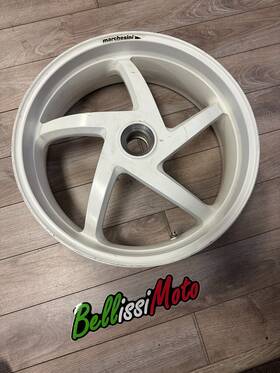 30.2052 Marchesini Ducati Monster Oem White Rear Wheel Rim 17x5.5