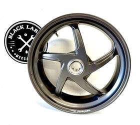 50210221aa Marchesini Genuine Ducati Rear Wheel 5 Spoke Dark Gray Paint Chips