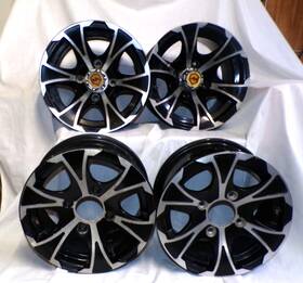 41120-115-oms Massimo 15-16 Msu500 Front Rear Right Left Wheel Rim Set 6x12 8x12 4/110