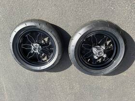 Mf07n Mos Forged Alloy Wheels And Tires For Honda Grom Monkey 125 Non-abs 18-21 Black