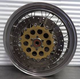 03610300 Moto Guzzi 99 California Ev V11 Front Wheel Rim W Brake Rotors