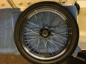115-0054 Moto Iron Sportster Street Tracker Front Wheel And Tire