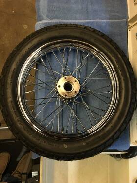 115-0065 Moto Iron Sportster Street Tracker Rear Wheel And Tire