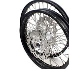 N02n0100-c02d24si Kke Spoked Wheels Set For Suzuki Silver Discs