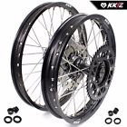 N13ca1100-c03fd260si Kke Mx Casting Wheels Set Fit Honda Disc Black