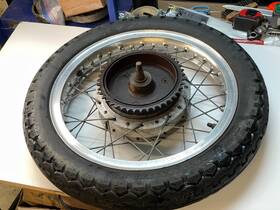 Norton Rm01/4523 Commando 750 850 Rear Wheel Borrani Wm3-18 Record