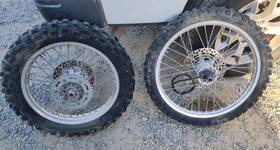 55311-29f00 Oem 2000-18 Suzuki Drz400s Drz 400e Front Rear Wheel Rim Tire Rotor Straight Set