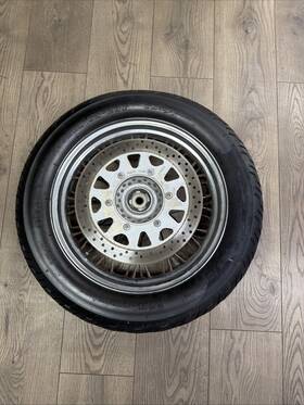 J16m Oem J16m/cxmt3.00 16 Inch Front Spoke Rim Wheel With Tire And Rotor