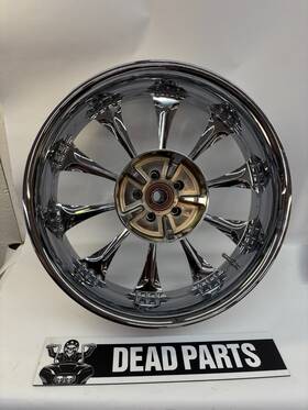 Performance Machine 0157-3814r-8oo-ch Harley Pm Chrome 10 Spk Hooligan 18 Inch X5.5 Rear Mag Wheel