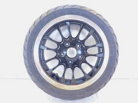 1c001634 Piaggio Vespa Sprint 50 125 150 Black Spoked Front Wheel Rim With Tire 12x3
