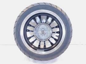 1c001636 Piaggio Vespa Sprint 50 125 150 Black Spoked Rear Wheel Rim With Tire 12x3