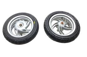 669143 Piaggio 2018 Fly Wheel Rim Front And Rear With Tire Pair 120/70 R12 Oem