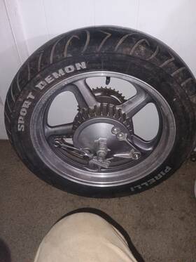 Pirelli 17xmt4.00 Rear Tire And Wheel With Sprocket Drum Sport Demon 140/80vb17