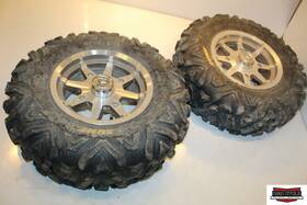 5413060 Polaris 2009 Rzr 800 Front Wheel Rim Tire One Broken At 25x8-12