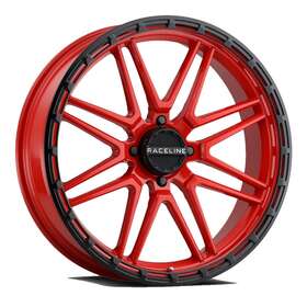Red-a11r-20737-00 Raceline A11r-20737-00 A11 Krank Xl Wheel-20x7-3.5 3.5 Offset-4/137-black/red-a11r-20737-00