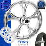 Ri-ch-30 Rotation Titan Chrome Motorcycle Inch Wheel Package Harley Touring Baggers