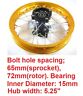 Rm07y Pcc Rear Aluminum Rim Wheel For Axle Disc Brake Pit