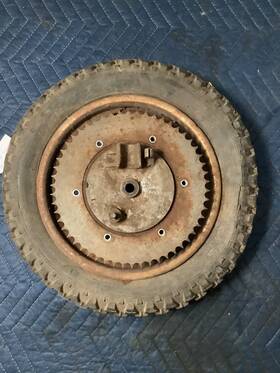 15239 Rupp Vintage Scrambler Roadster Black Widow 10 Inch Rear Wheel Brake Hub Sprocket