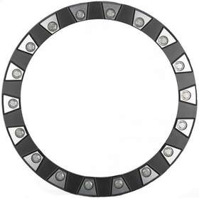 Sedona Sbl-14m-a72-ring-18 Split 6 Beadlock Ring 14 Inch Black/polished